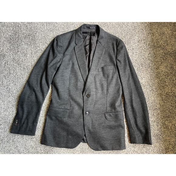 Paul Smith Men’s 2-Button 100% Wool Lined Casual Blazer Sz Medium Charcoal
